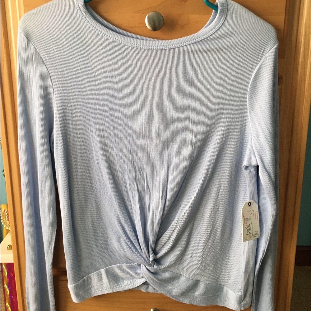 baby blue long sleeve shirt